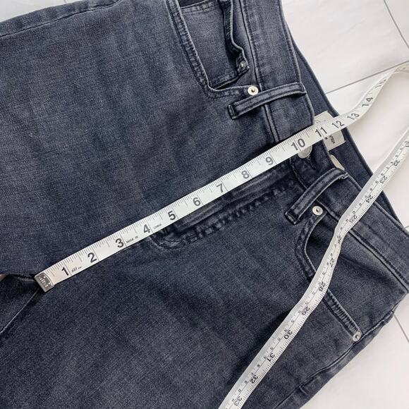 J. Crew Jeans Womens 28 Washed Black Curvy Demi Boot Hemmed High Rise Stretch - Picture 9 of 11